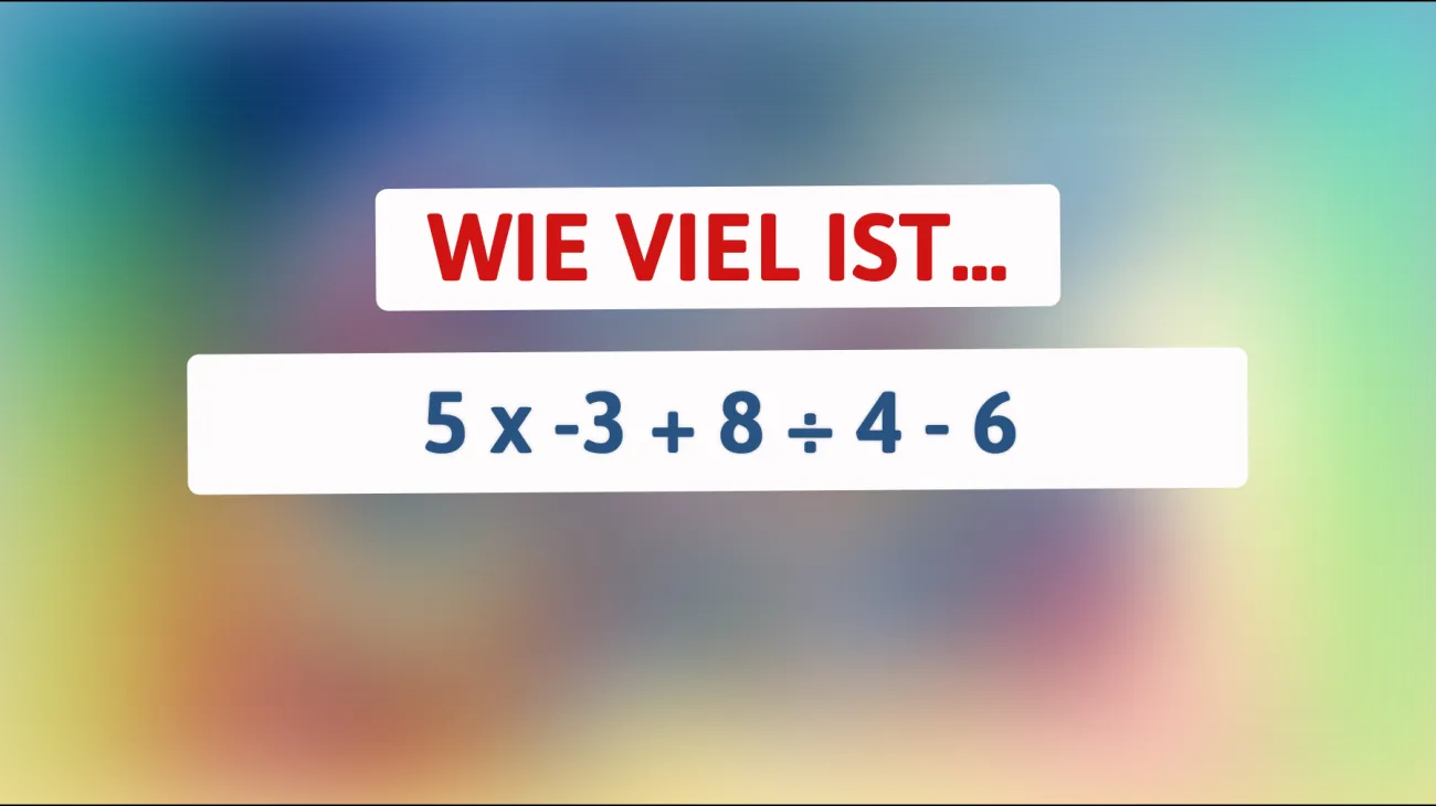 Nur 1% können dieses mathematische Rätsel lösen – traust du dich, es zu knacken?"