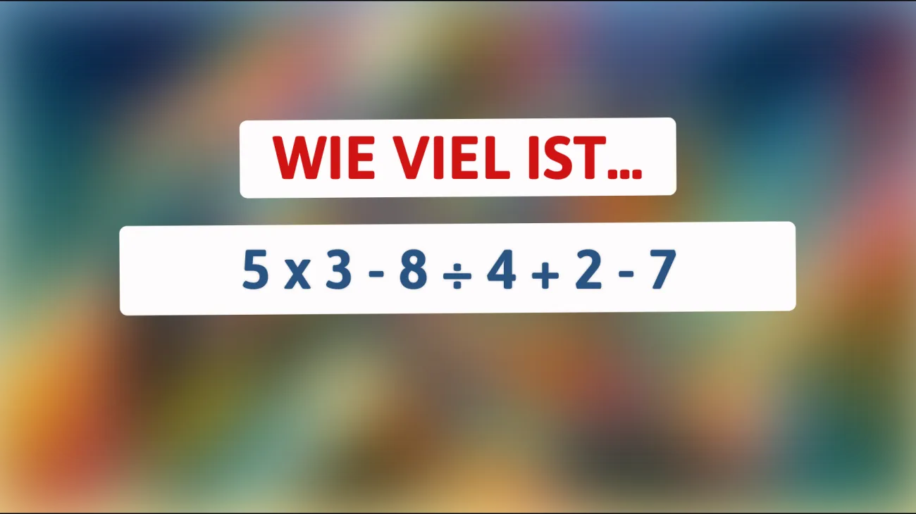 Nur wahre Denksport-Champions können dieses Mathe-Rätsel lösen! Bist du clever genug?"
